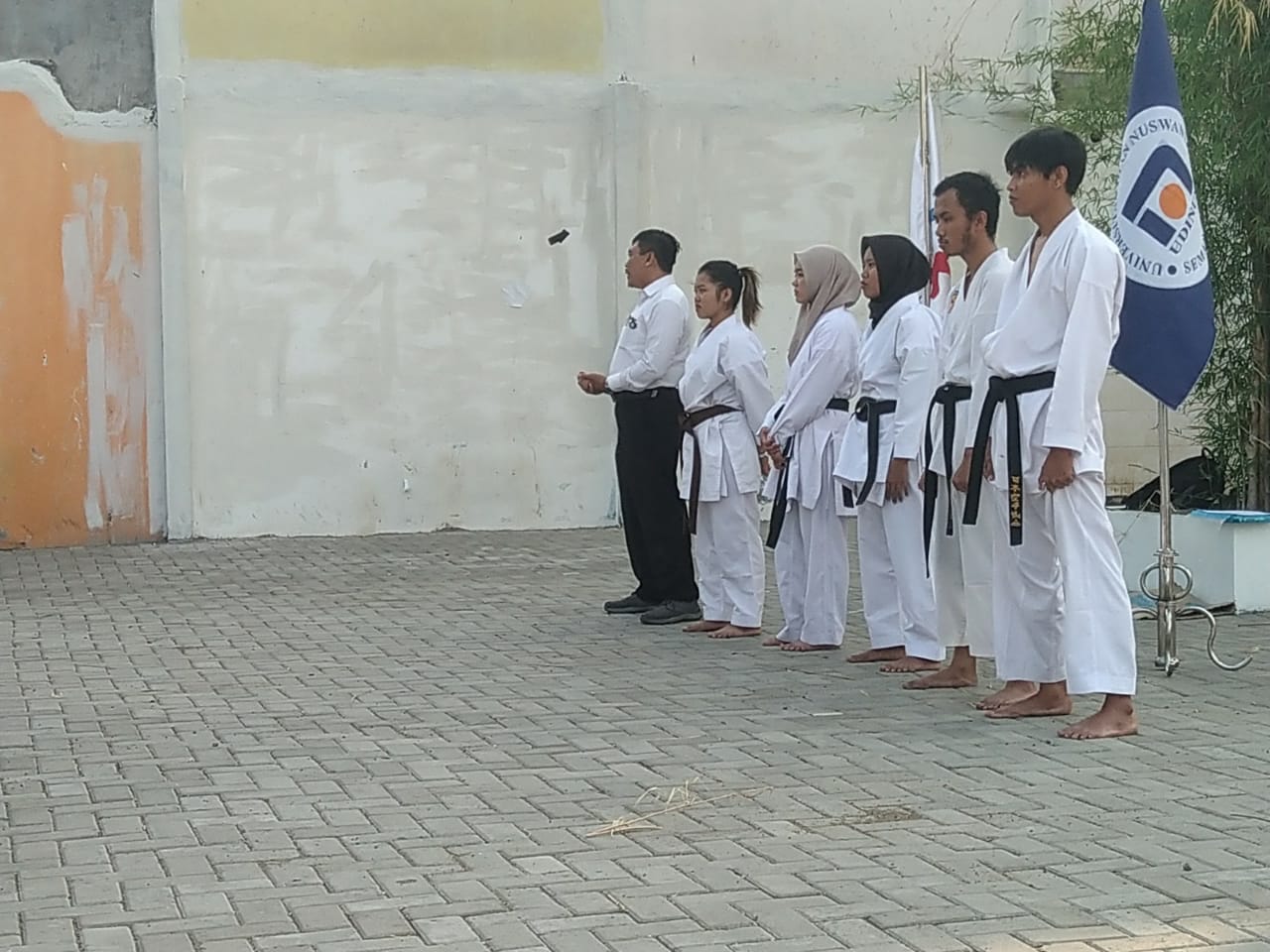 sambutan dari pembina karate