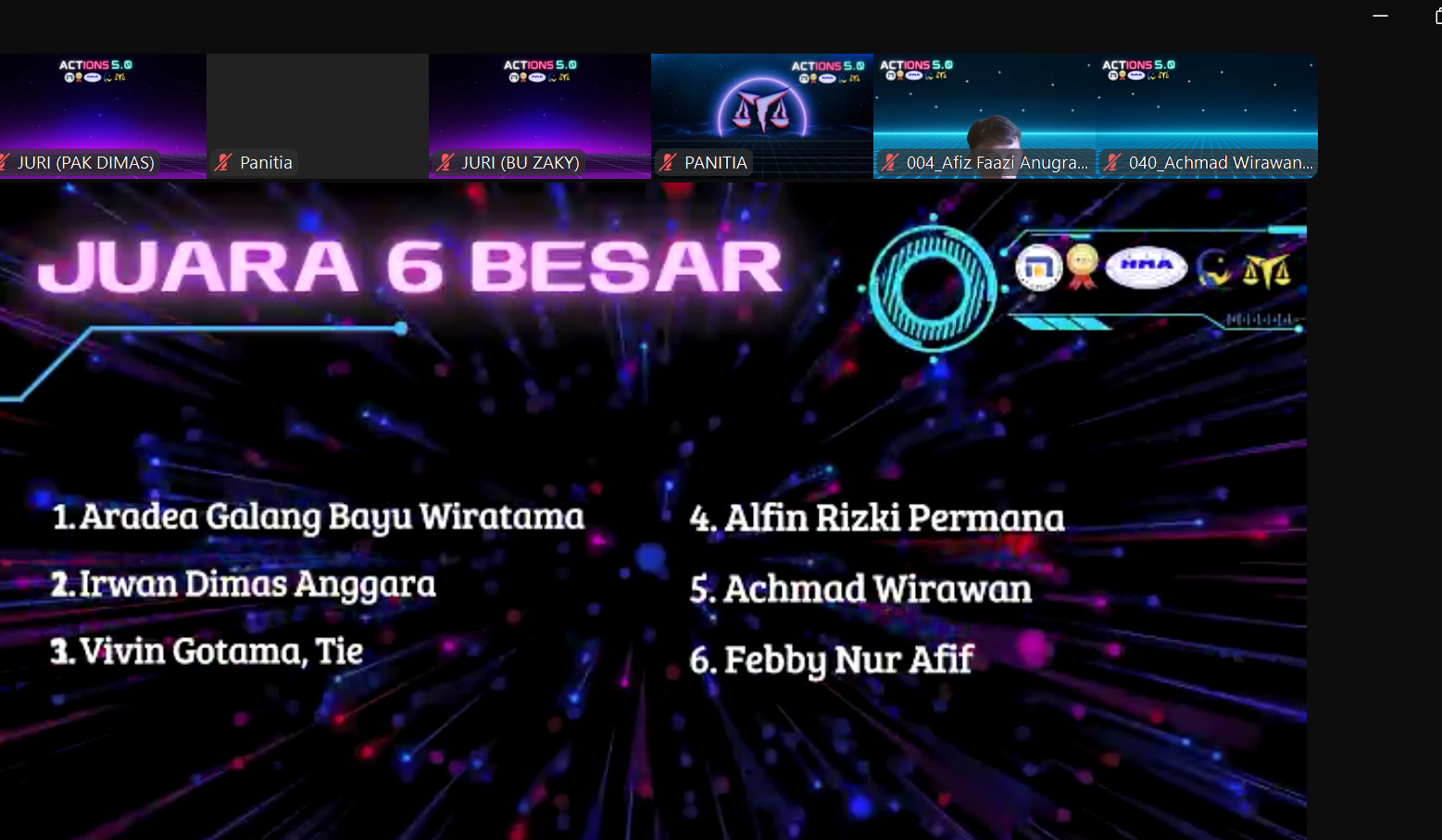 Pengumuman 6 Besar