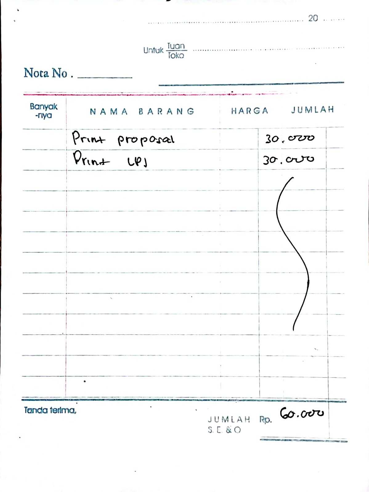 Print LPJ dan Proposal 