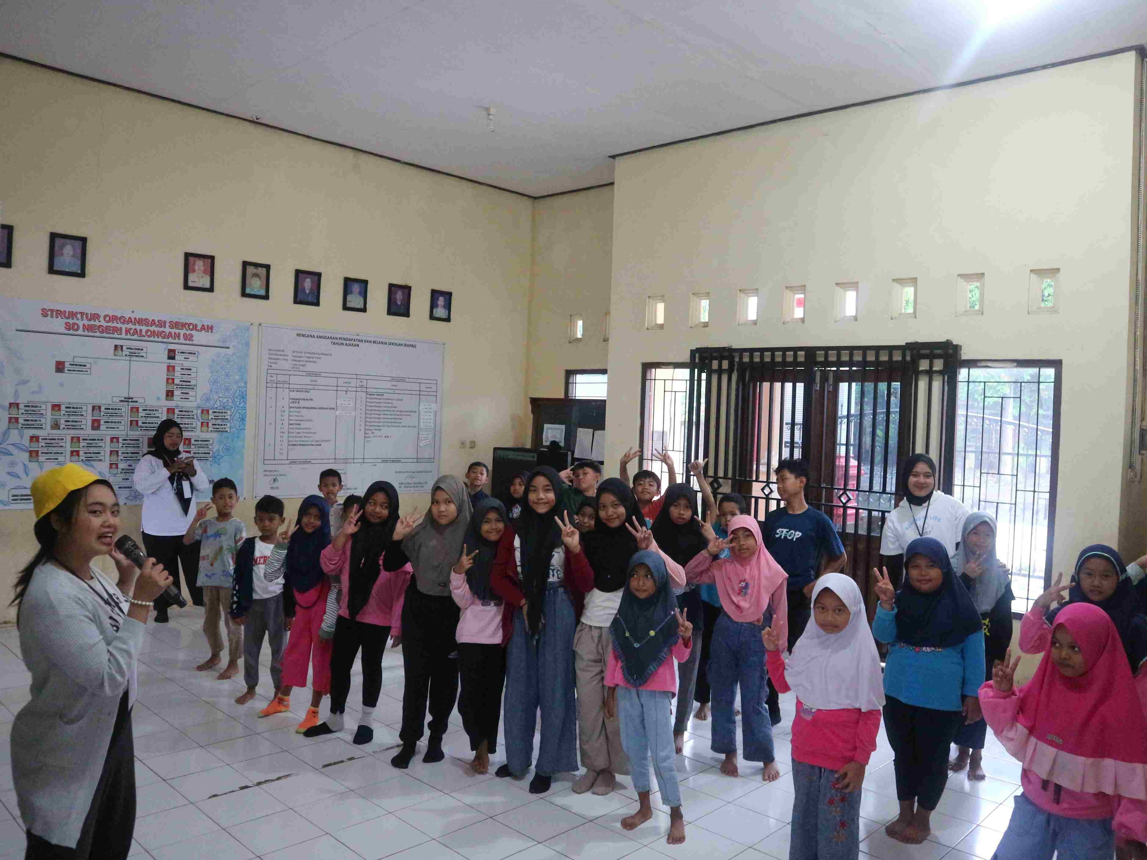 Persiapan jalan sehat dan senam