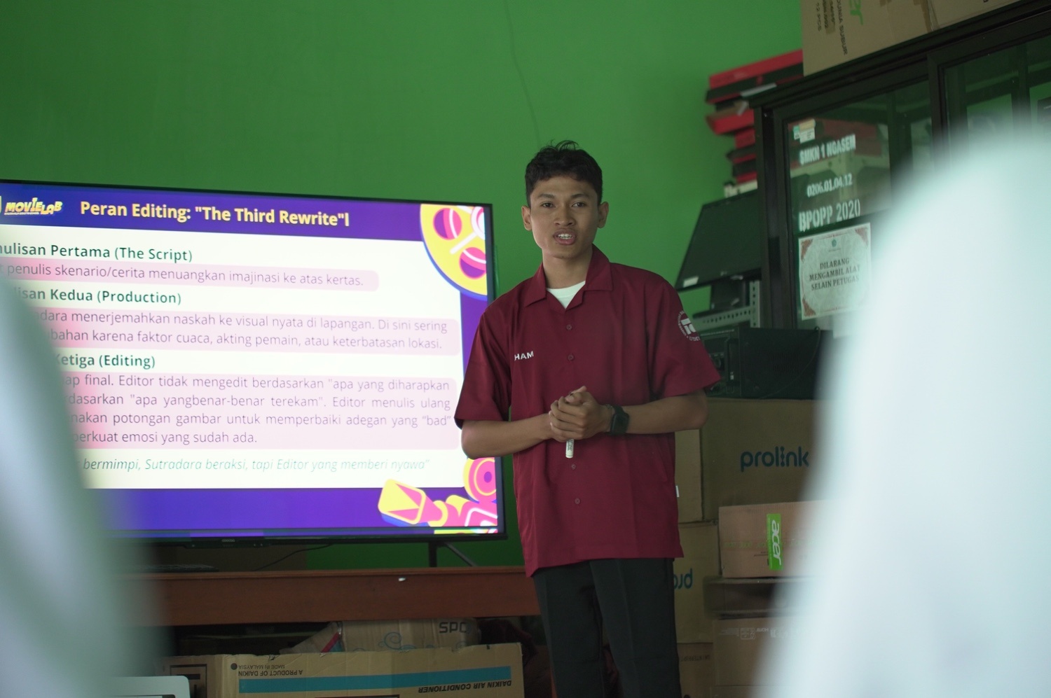 Pemaparan materi dasar per-divisi