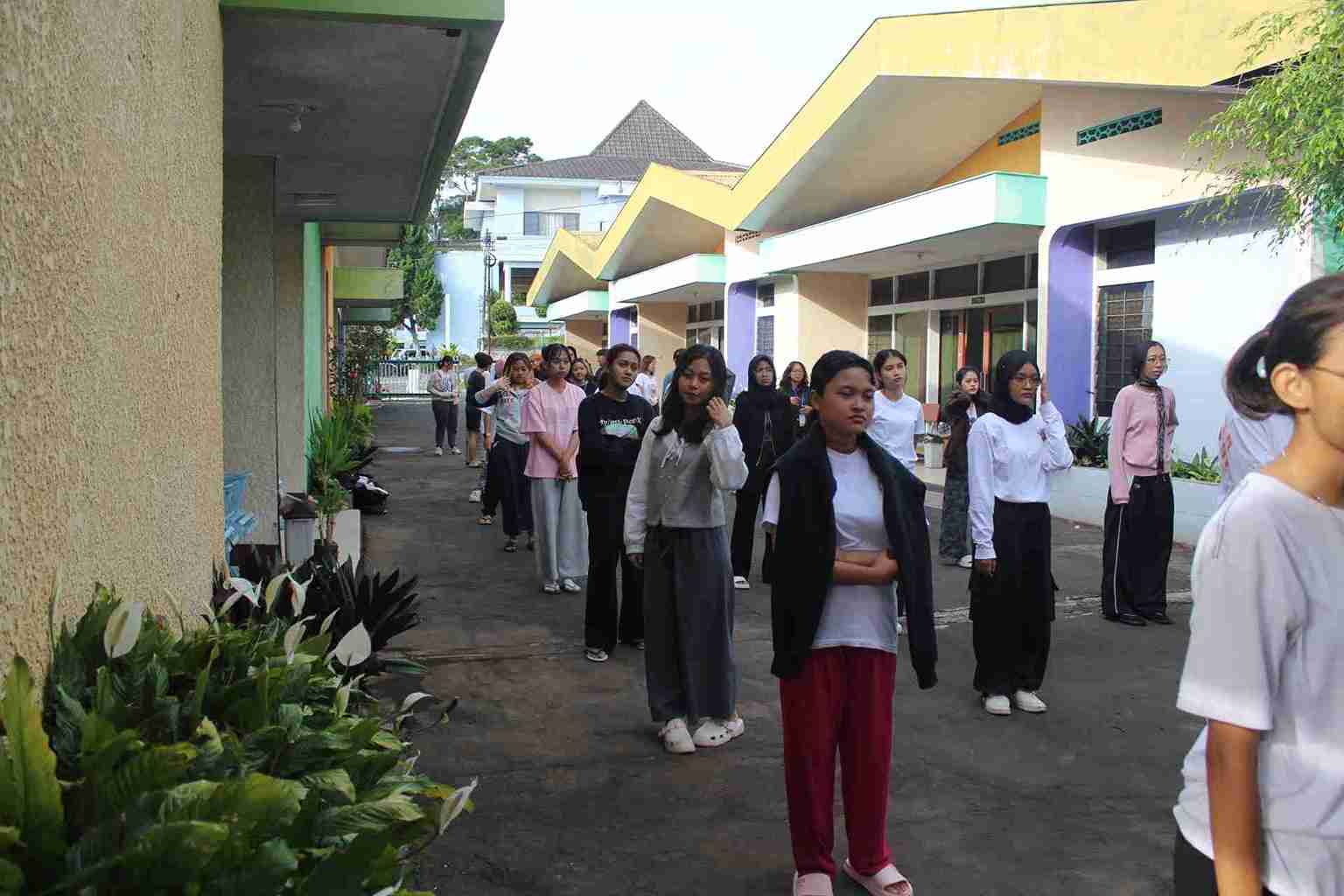 Baris Persiapan Senam Pagi