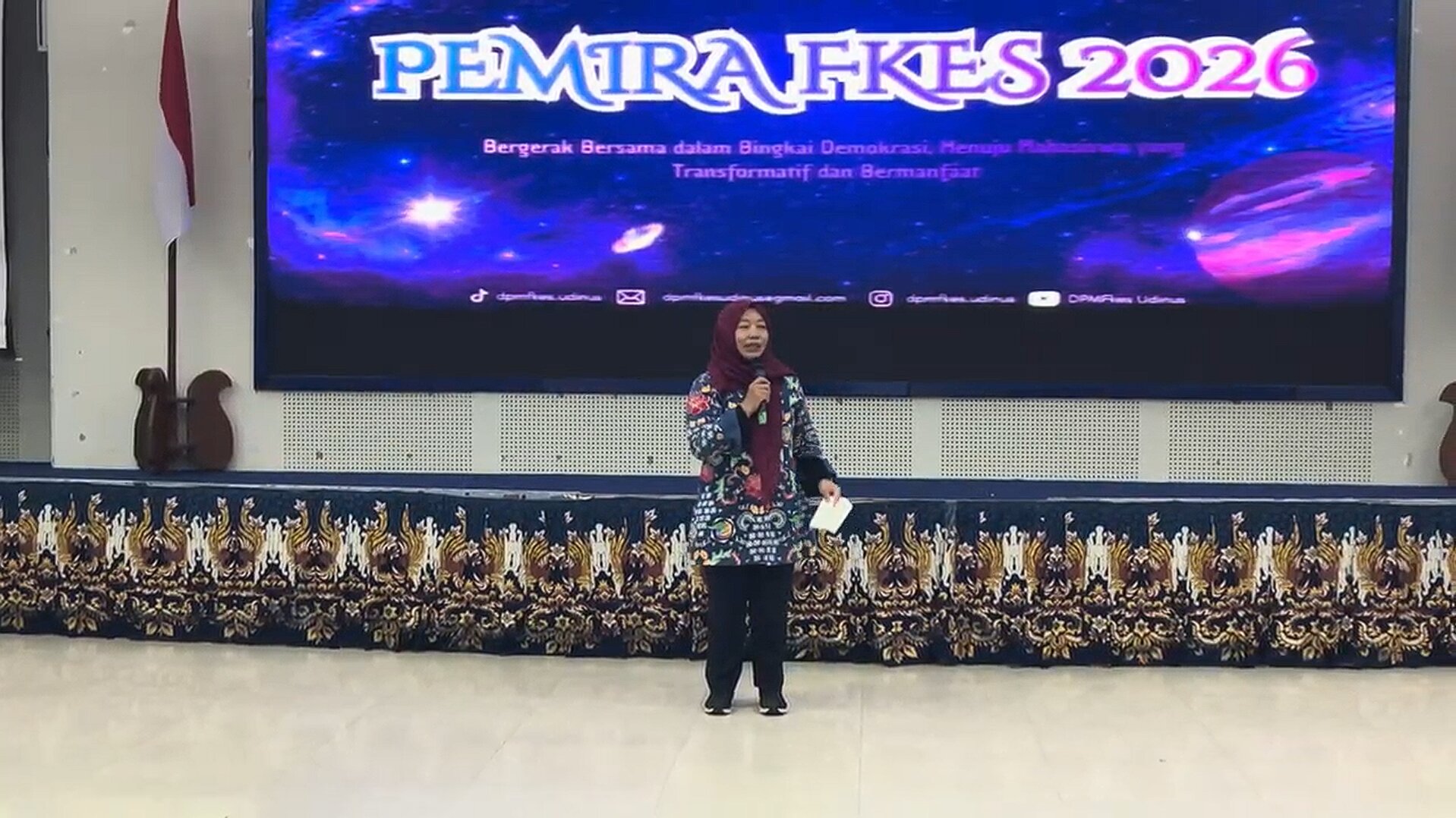 Penyampaian Kesan Pesan Wakil Dekan Fakultas Kesehatan