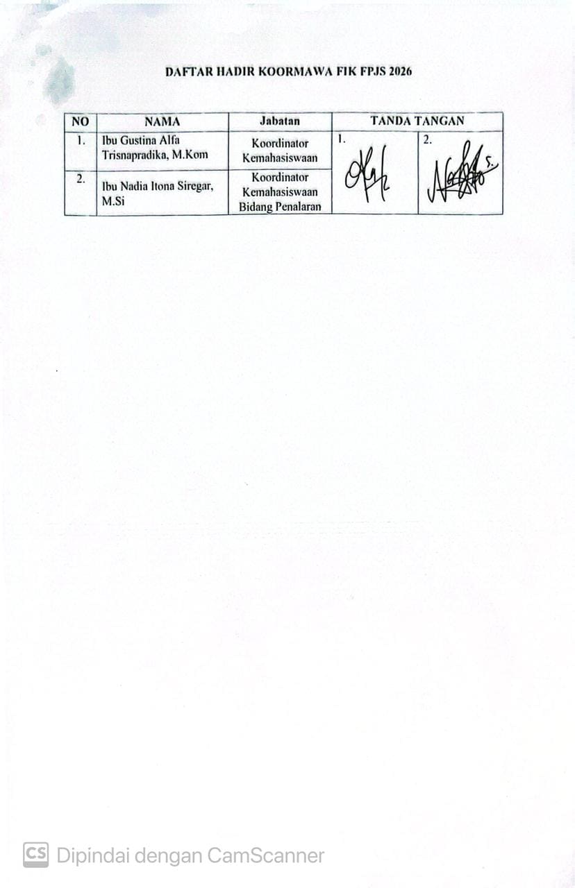 Daftar Hadir Tamu Undangan 