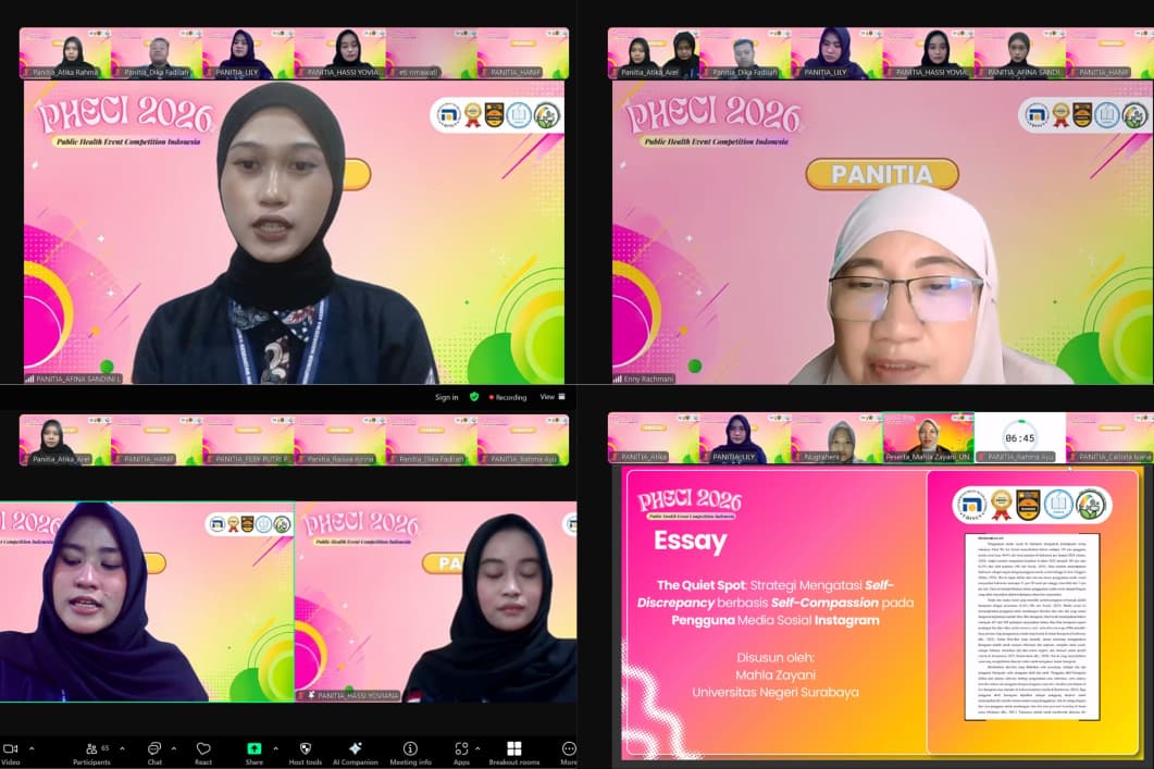 Laporan Ketua Pelaksana, Sambutan Dekan Fakultas Kesehatan, Pembacaan Petunjuk Teknis Presentasi, Presentasi Finalis Essay Mahasiswa dan Penilaian Juri