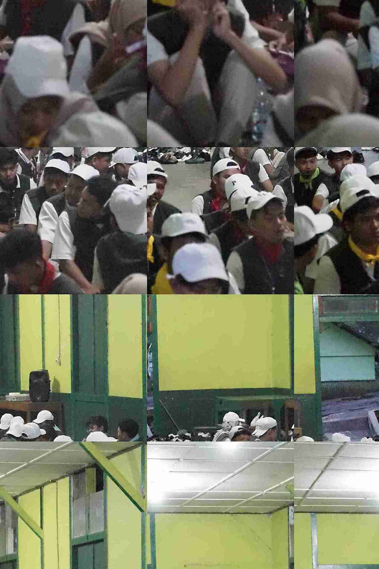 Peserta kumpul dan pengecekan barang