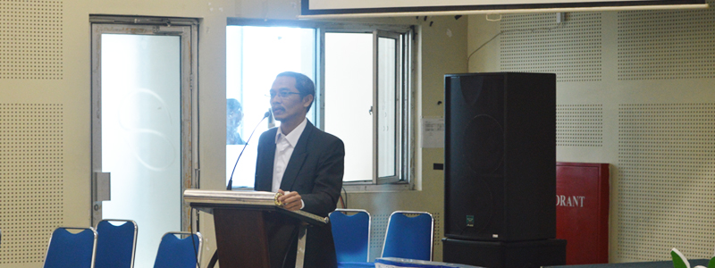 Sambutan dari Dekan Fakultas Ilmu Komputer Udinus, Bapak Dr. Abdul Syukur, MM.