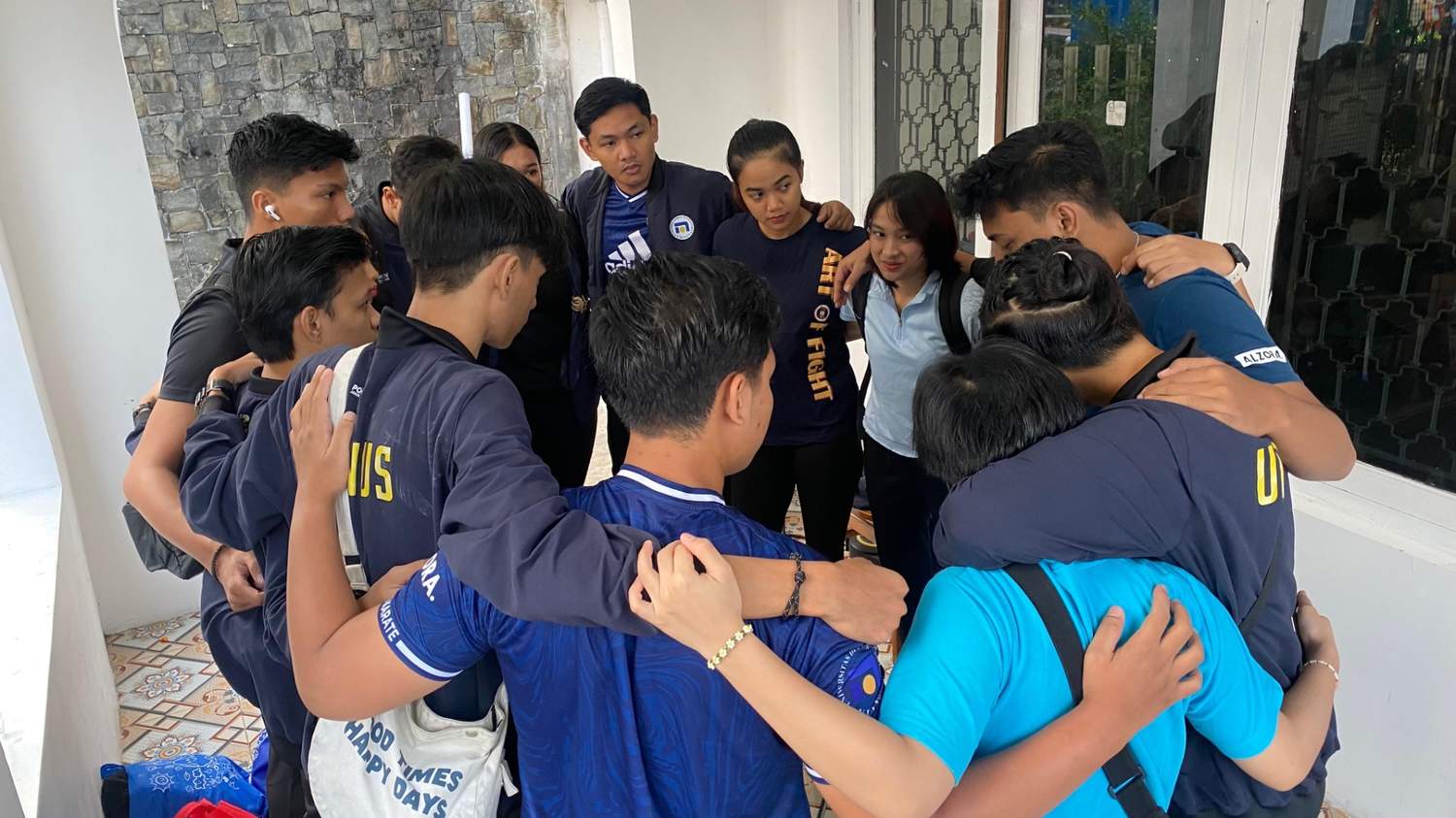 briefing sebelum menuju venue pertandingan