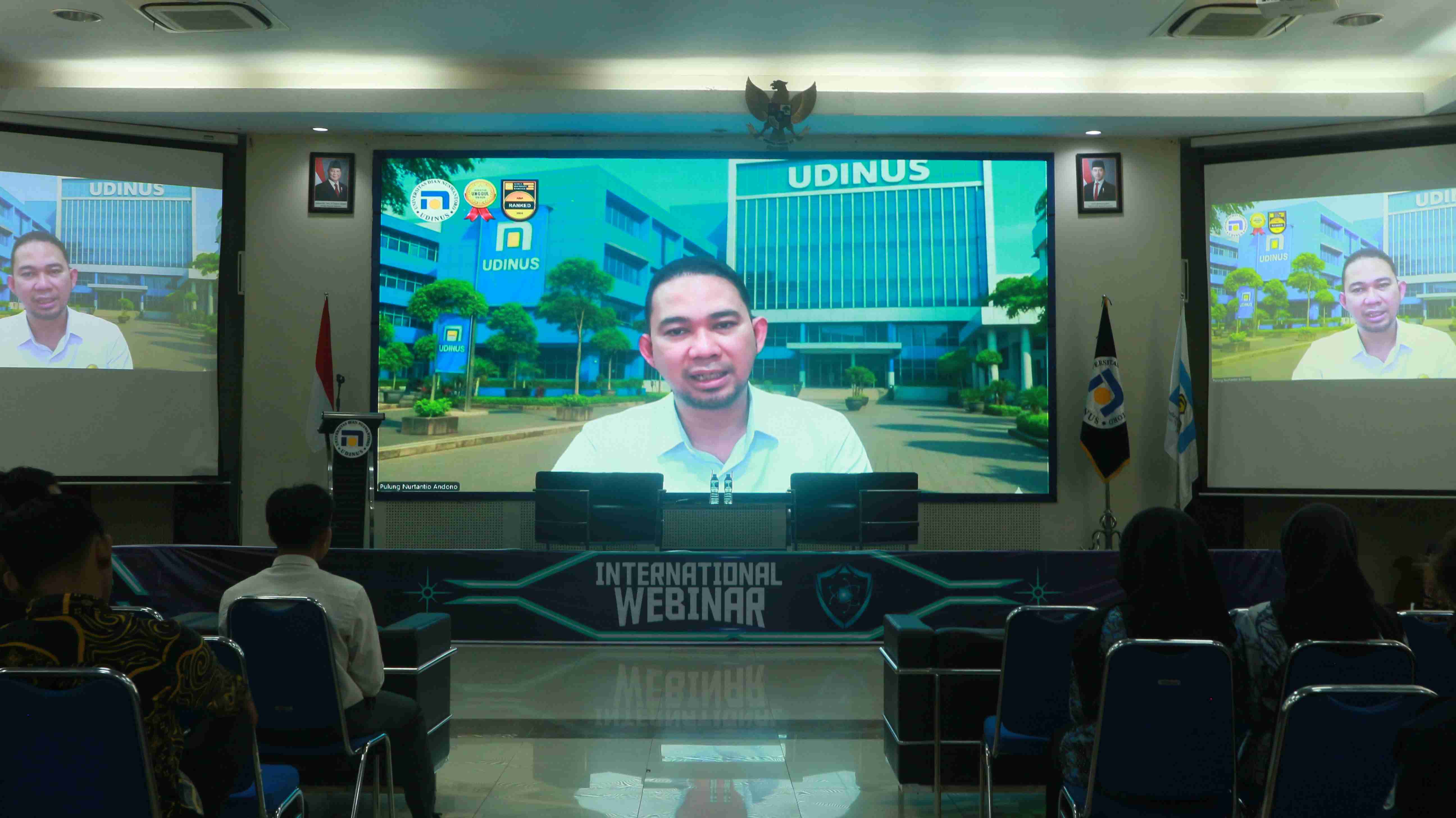 Sambutan dan Pembukaan Webinar Internasional oleh Rektor Universitas Dian Nuswantoro