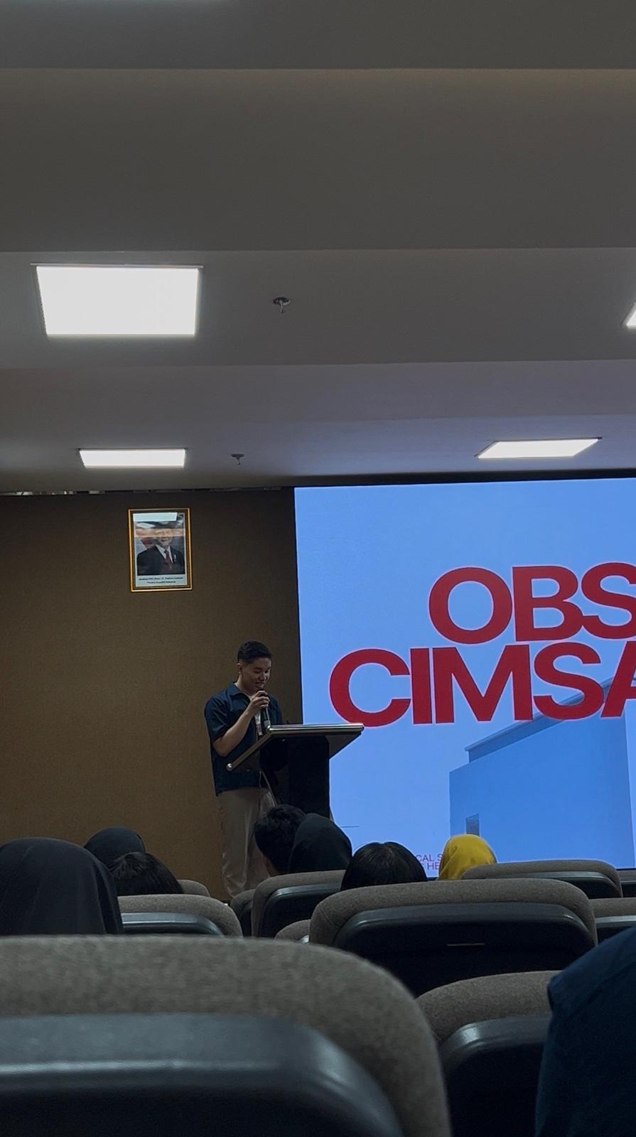 Sambutan Project Officer